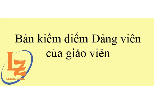 Bản Kiểm điểm đảng viên giáo viên 