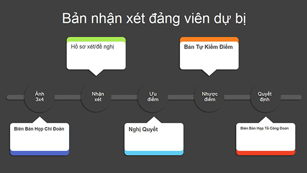 Mẫu bản nhận xét Đảng viên dự bị