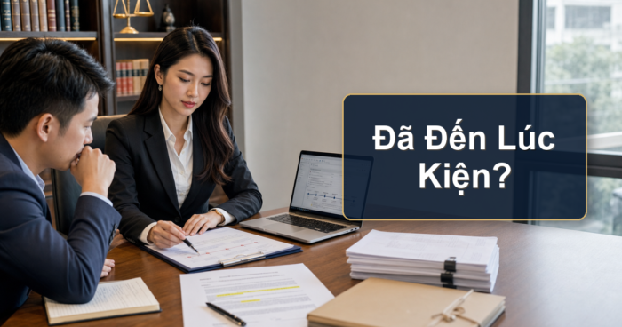 Chuyên viên pháp lý LegalZone chuẩn bị hồ sơ khởi kiện tranh chấp hợp đồng cho doanh nghiệp