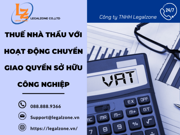 Thuế nhà thầu với hoạt động chuyển giao quyền sở hữu công nghiệp như thế nào?