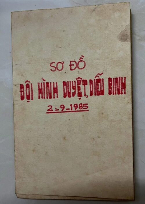 Sơ đồ lễ duyệt binh năm 1985 tại Quảng trường Ba Đình