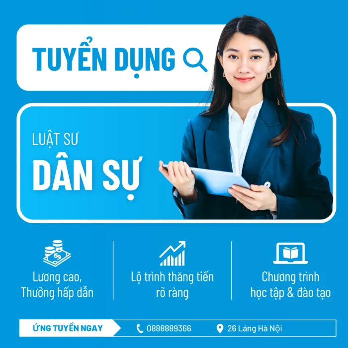 Tuyển dụng LUẬT SƯ