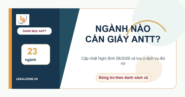 23 ngành nghề phải đáp ứng điều kiện an ninh trật tự năm 2026