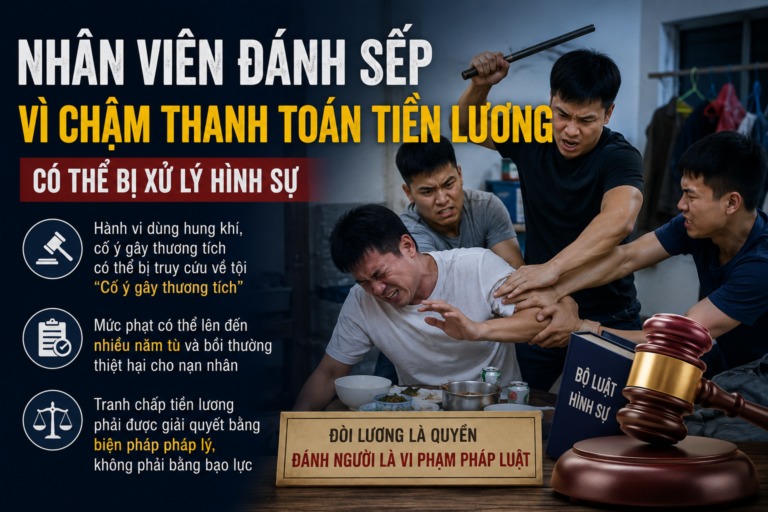 Đánh sếp vì bị nợ lương