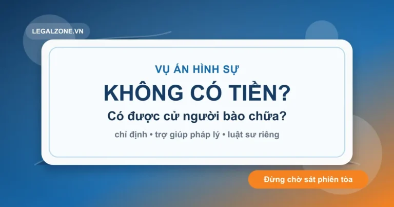 Bảo trợ pháp lý hình sự: khi nào cần luật sư hỗ trợ?