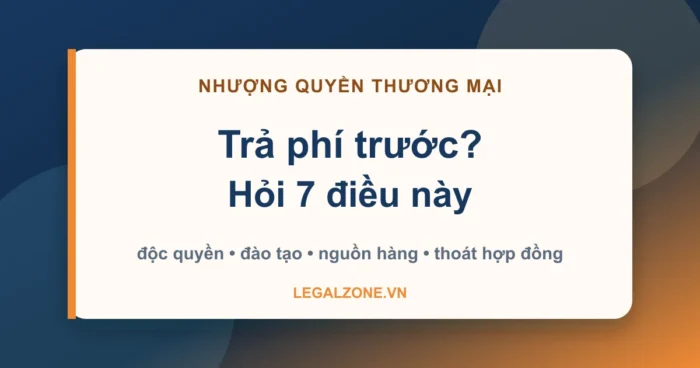 Các hình thức nhượng quyền thương mại