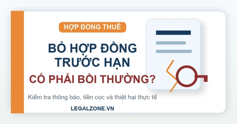 Chấm dứt hợp đồng thuê trước hạn: khi nào phải bồi thường?
