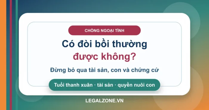 Chồng ngoại tình có phải bồi thường tuổi thanh xuân khi ly hôn không?