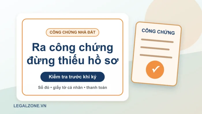 Công chứng hợp đồng mua bán nhà đất: đừng ký thiếu hồ sơ