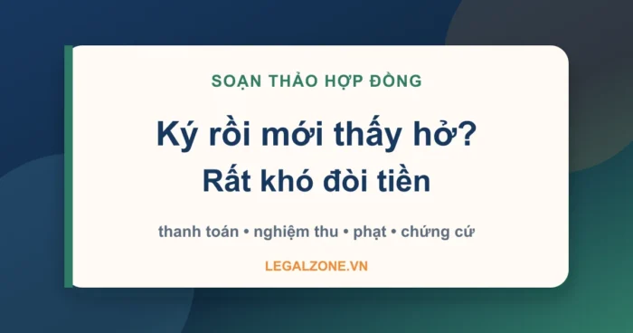 Dịch vụ soạn thảo hợp đồng: khóa rủi ro trước khi ký