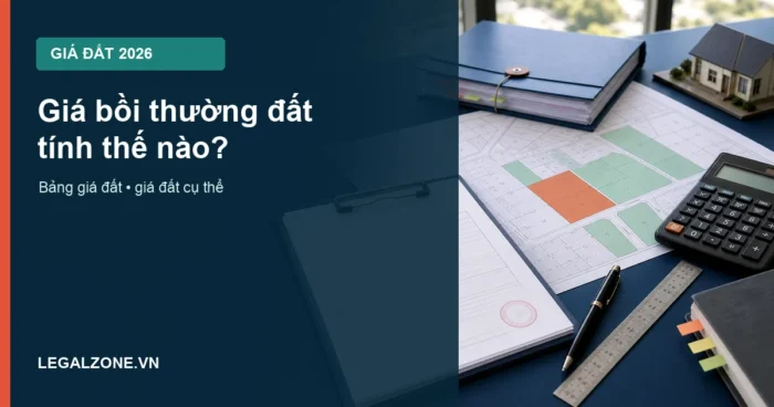 Giá bồi thường đất năm 2026 tính theo bảng giá đất hay giá đất cụ thể?