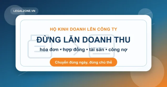 Hộ kinh doanh chuyển lên công ty năm 2026: đừng để lẫn doanh thu, hóa đơn và công nợ