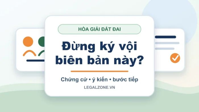 Hòa giải tranh chấp đất đai: chuẩn bị gì trước khi ký?