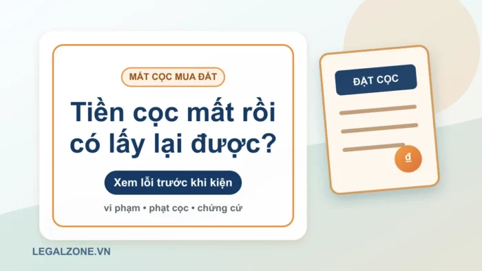 Kiện đòi tiền cọc mua đất: lấy lại bằng cách nào?