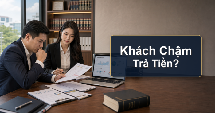 Chuyên viên pháp lý LegalZone rà hồ sơ thu hồi công nợ doanh nghiệp khi khách chậm thanh toán
