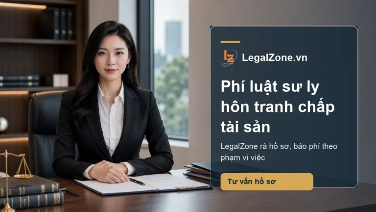 Luật sư LegalZone tư vấn phí luật sư ly hôn tranh chấp tài sản