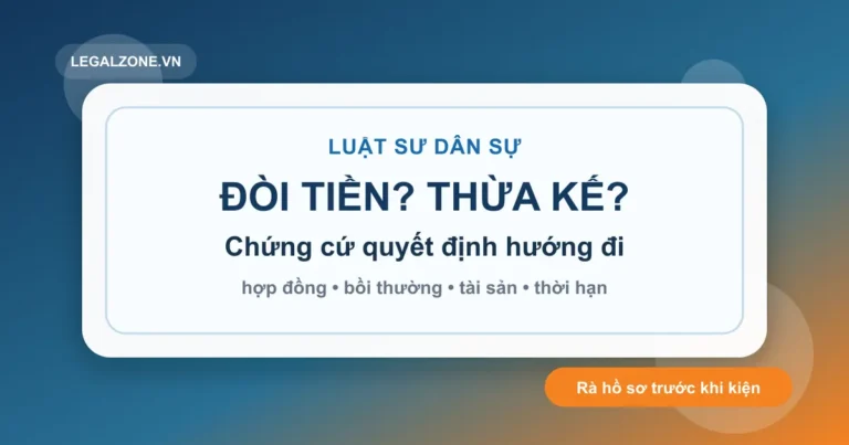 Luật sư dân sự: đòi tiền, hợp đồng, thừa kế nên chuẩn bị gì?