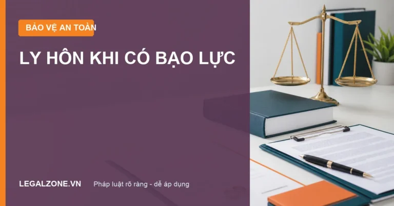 Chồng bạo lực, cờ bạc: thủ tục ly hôn đơn phương năm 2026
