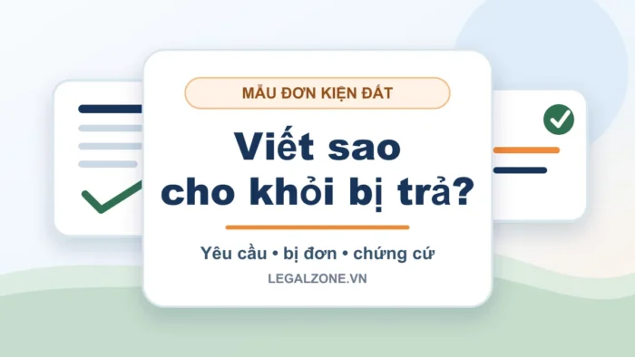 Mẫu đơn khởi kiện tranh chấp đất đai và cách viết