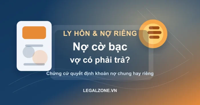 Nợ cờ bạc khi ly hôn: vợ hoặc chồng có phải cùng trả không?