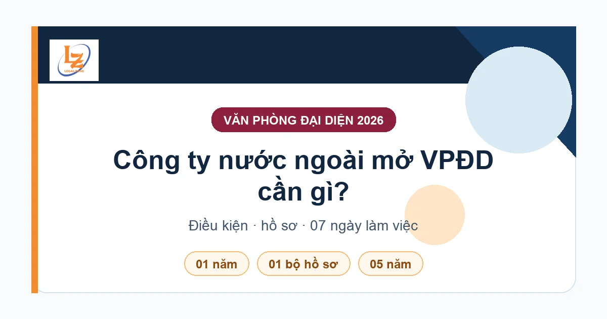 LegalZone - thành lập văn phòng đại diện công ty nước ngoài