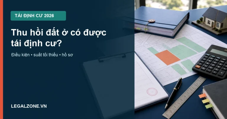 Thu hồi đất ở có được tái định cư năm 2026 không? Điều kiện và hồ sơ cần kiểm tra