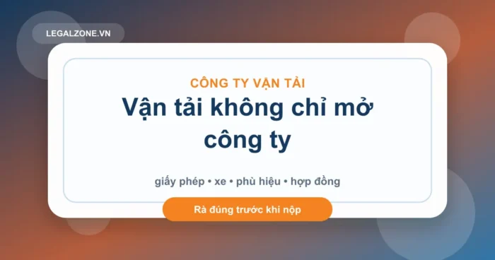 Thành lập công ty vận tải: điều kiện