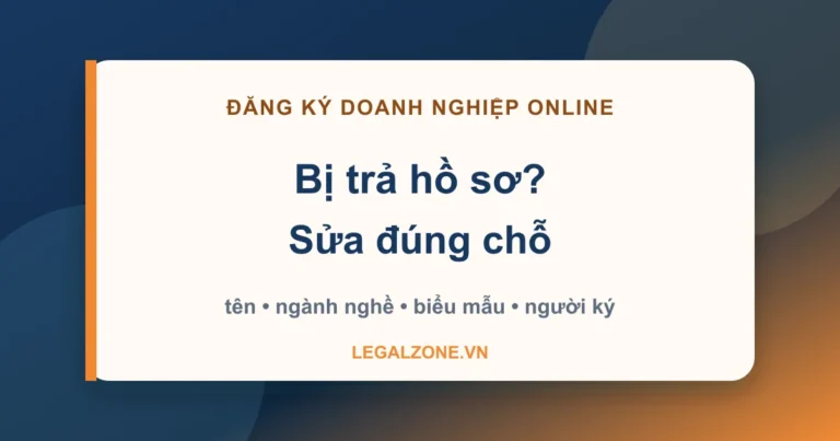 Thủ tục đăng ký doanh nghiệp online: tránh bị trả hồ sơ