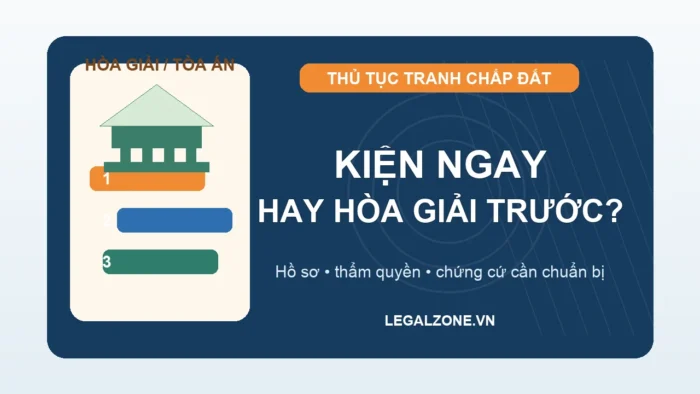 Thủ tục giải quyết tranh chấp đất đai: hòa giải hay kiện?