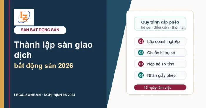 Thủ tục thành lập sàn giao dịch bất động sản năm 2026