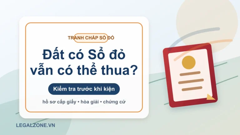Tranh chấp đất đai có Sổ đỏ: kiện hay hòa giải?