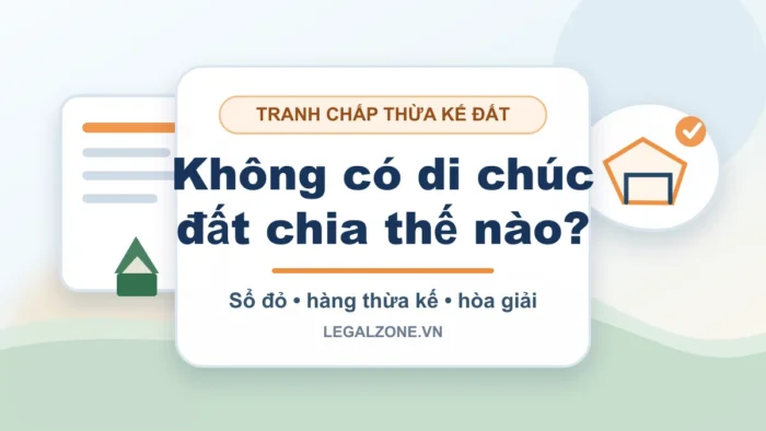 Tranh chấp đất đai không có di chúc: chia thế nào?