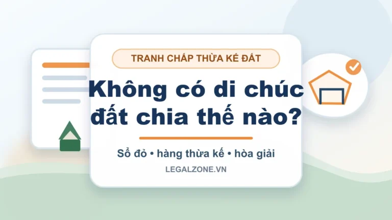 Tranh chấp đất đai không có di chúc: chia thế nào?