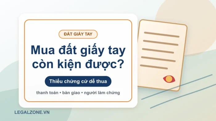 Tranh chấp đất giấy tay: có kiện được không?
