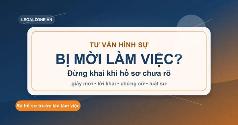 Tư vấn pháp luật hình sự: nhận giấy mời, bị tố giác hoặc người nhà bị giữ thì làm gì?
