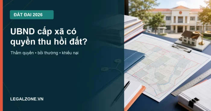 UBND cấp xã có quyền thu hồi đất năm 2026