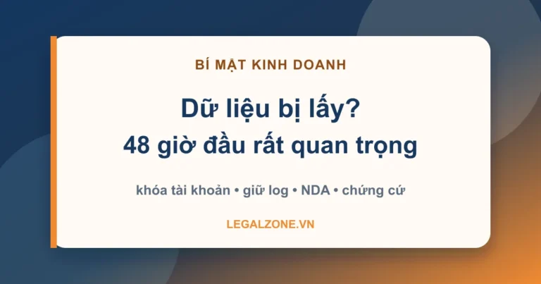 Xâm phạm bí mật kinh doanh: 48 giờ đầu phải khóa gì, giữ gì?