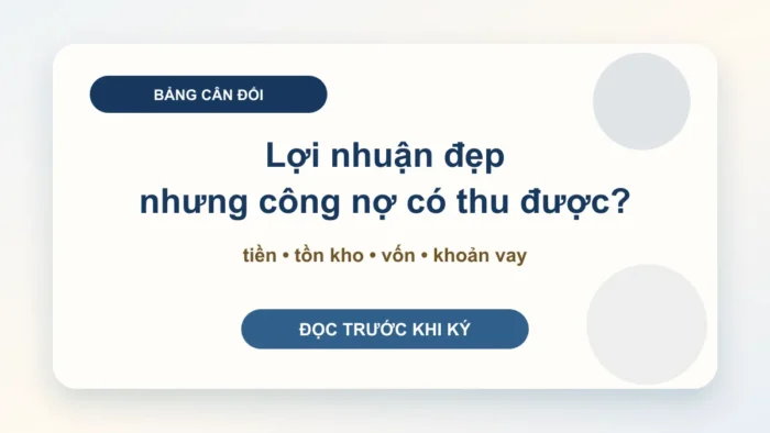 Bảng cân đối kế toán là gì?