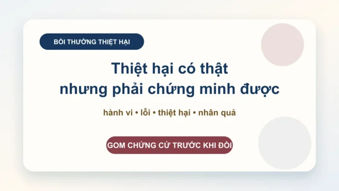Nguyên tắc bồi thường ngoài hợp đồng