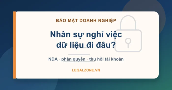 Chính sách bảo mật thông tin doanh nghiệp - nhân sự nghỉ việc dữ liệu đi đâu - LegalZone