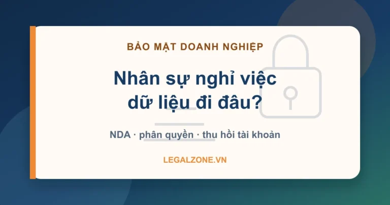 Chính sách bảo mật thông tin doanh nghiệp: khóa dữ liệu trước khi nhân sự rời đi