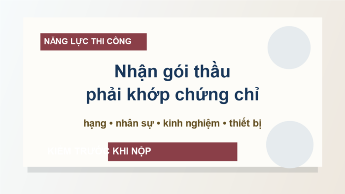 Chứng chỉ năng lực thi công xây dựng