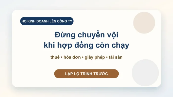 Chuyển hộ kinh doanh sang doanh nghiệp: hồ sơ