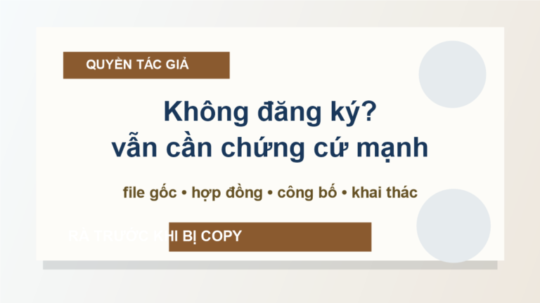 Có bắt buộc phải đăng ký quyền tác giả không: doanh nghiệp cần đăng ký khi nội dung bắt đầu tạo tiền