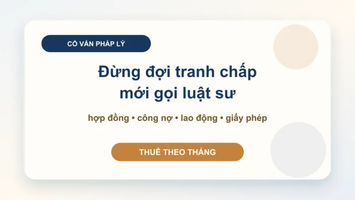 Cố vấn pháp lý doanh nghiệp