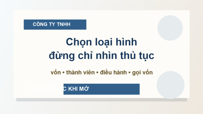 Công ty trách nhiệm hữu hạn là gì?