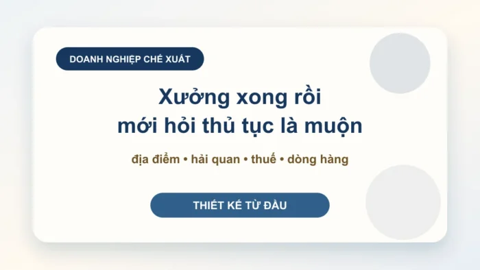 Đăng ký doanh nghiệp chế xuất