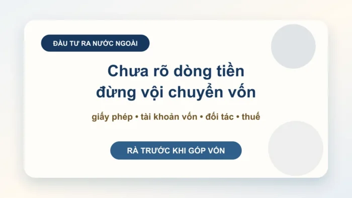 Doanh nghiệp Việt Nam đầu tư ra nước ngoài