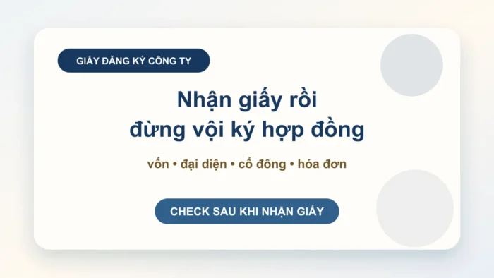 Giấy đăng ký doanh nghiệp công ty cổ phần: kiểm tra ngay