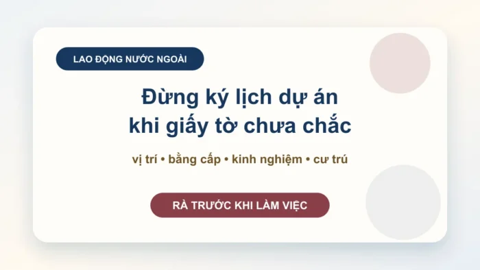 Thủ tục cấp giấy phép lao động cho người nước ngoài